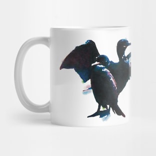 Double-crested Cormorants Mug